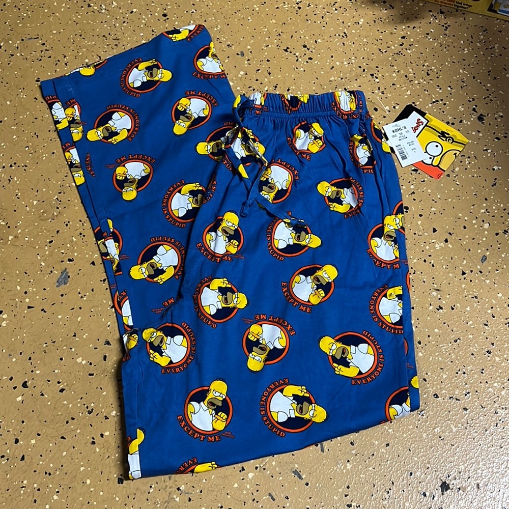 Brand New with Tags Homer Simpson Pajama Pants